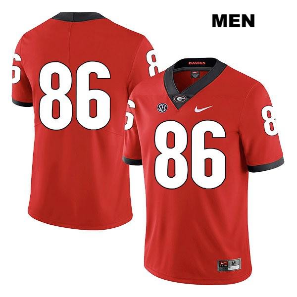 Georgia Bulldogs Men's John FitzPatrick #86 NCAA No Name Legend Authentic Red Nike Stitched College Football Jersey RXM0756CA